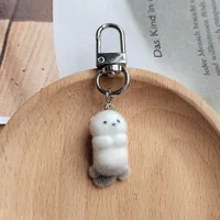 IG Style Cute Sweet Animal Alloy Resin Flocking Bag Pendant Keychain main image 4