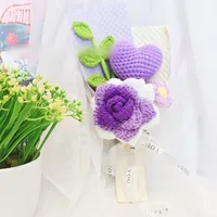 1 Piece Flower Indoor Date Knit Romantic sku image 7