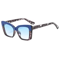 Casual Color Block Ac Square Full Frame Glasses main image 3