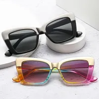 Casual Color Block Ac Square Full Frame Glasses main image 1
