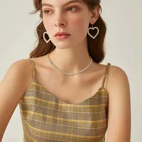 Wholesale Jewelry IG Style Solid Color 201 Stainless Steel Zircon 18K Gold Plated Bracelets Earrings Necklace Cuban Link Chain Curb Chain Cable Chain main image 7