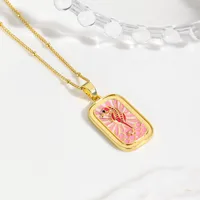 Vacation Beach Sea Dolphin Hippocampus Copper Enamel Plating 18K Gold Plated Charms main image 8
