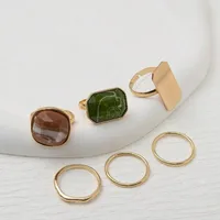 Wholesale Jewelry Vintage Style Classic Style Geometric 304 Stainless Steel Plating Adjustable Ring main image 3