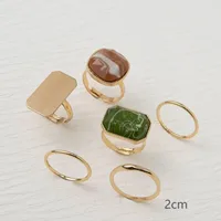Wholesale Jewelry Vintage Style Classic Style Geometric 304 Stainless Steel Plating Adjustable Ring main image 2
