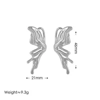 Elegant Simple Style Solid Color 304 Stainless Steel Titanium Steel Plating 18K Gold Plated Women's Earrings Necklace main image 3