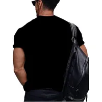 Men's Letter Cattle Simple Style Round Neck Short Sleeve Loose Men's T-shirt main image 2