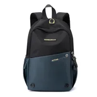 Men's Oxford Cloth Letter Basic Square Zipper Functional Backpack sku image 2