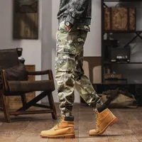 Men's Camouflage Cargo Pants Loose Fit Multi-Pocket Casual Trousers American Outdoor Style Autumn Fashion Trend main image 2