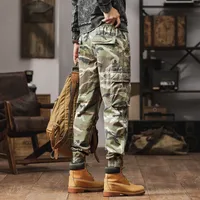 Men's Camouflage Cargo Pants Loose Fit Multi-Pocket Casual Trousers American Outdoor Style Autumn Fashion Trend main image 3