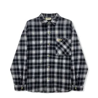 Men's Heavyweight Flannel Plaid Long Sleeve Shirt Jacket - Brushed Soft Finish, American Vintage Style Spring Casual Wear With Chest Pocket main image 3
