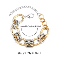 Simple Style Commute Geometric Alloy Iron Aluminum Plating Women's Bracelets Necklace sku image 2