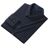 Men's Thermal Flannel Shirt Winter Plaid Casual Top, Plus Size Stretch Fabric Loose Fit Extra Roomy main image 2