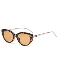 Vacation Simple Style Solid Color Ac Cat Eye Full Frame Glasses sku image 2