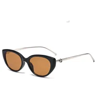 Vacation Simple Style Solid Color Ac Cat Eye Full Frame Glasses sku image 3