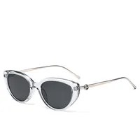 Vacation Simple Style Solid Color Ac Cat Eye Full Frame Glasses sku image 4