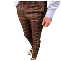 Men's Digital Print Slim Fit Mid - Rise Pencil Pants, Casual Fashion Spring Fall Long Trousers main image 2
