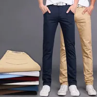 Men's Summer Casual Trousers - Korean Style Slim Fit Straight Leg Lightweight Office Pants For Youth, Trendy & Versatile main image 5