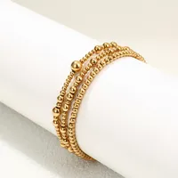 Simple Style Classic Style Geometric 304 Stainless Steel Plating Women's Bracelets main image 2