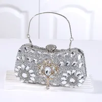 Black Silver Gold Polyester Geometric Rhinestone Square main image 5