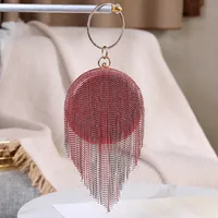 Black Silver Gold Cloth Solid Color Tassel Round main image 3