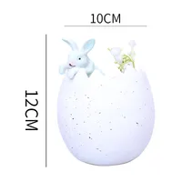 1 Piece Rabbit Egg Shell Home Festival Easter Resin Cartoon Style Cute sku image 1