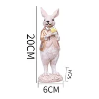 1 Piece Rabbit Heart Shape Family Gathering Festival Easter Resin Cute sku image 5