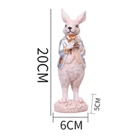 1 Piece Rabbit Heart Shape Family Gathering Festival Easter Resin Cute sku image 6