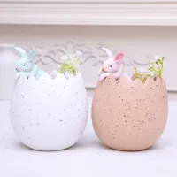 1 Piece Rabbit Egg Shell Home Festival Easter Resin Cartoon Style Cute main image 1