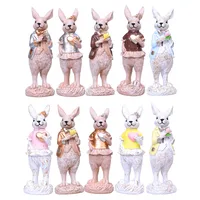 1 Piece Rabbit Heart Shape Family Gathering Festival Easter Resin Cute main image 2