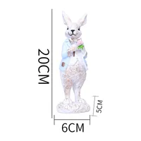 1 Piece Rabbit Heart Shape Family Gathering Festival Easter Resin Cute sku image 7
