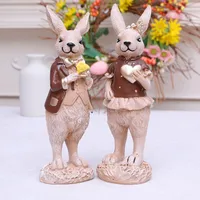 1 Piece Rabbit Heart Shape Family Gathering Festival Easter Resin Cute main image 3