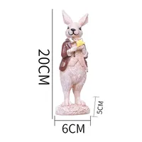 1 Piece Rabbit Heart Shape Family Gathering Festival Easter Resin Cute sku image 4