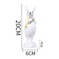1 Piece Rabbit Heart Shape Family Gathering Festival Easter Resin Cute sku image 8