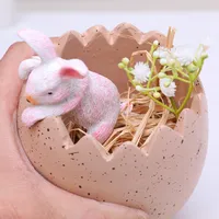 1 Piece Rabbit Egg Shell Home Festival Easter Resin Cartoon Style Cute main image 5