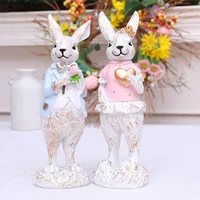 1 Piece Rabbit Heart Shape Family Gathering Festival Easter Resin Cute main image 4