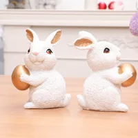 1 Piece Rabbit Egg Home Festival Easter Resin Cartoon Style Cute main image 2