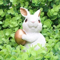 1 Piece Rabbit Egg Home Festival Easter Resin Cartoon Style Cute main image 4