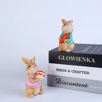 1 Piece 2 Pieces Set Rabbit Carrot Egg Family Gathering Festival Easter Synthetic Resin Cartoon Style Cute main image 4