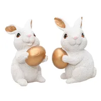 1 Piece Rabbit Egg Home Festival Easter Resin Cartoon Style Cute main image 5
