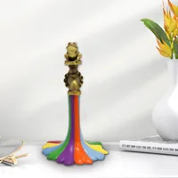 Cute Pastoral Rainbow Frog Resin Ornaments Outdoor Decoration main image 3
