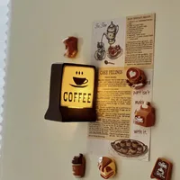 Cute Sweet Letter Cake Resin Refrigerator Magnet Artificial Decorations main image 3