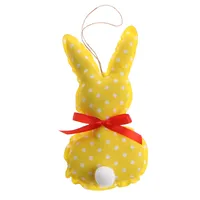 Cute Rabbit Ditsy Floral Polka Dots Cloth Pendant Artificial Decorations sku image 4