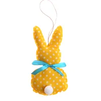 Cute Rabbit Ditsy Floral Polka Dots Cloth Pendant Artificial Decorations sku image 5