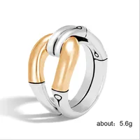 IG Style Retro Geometric Copper Plating 18K Gold Plated Women's Rings main image 2