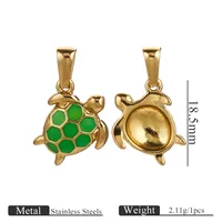 1 Piece 304 Stainless Steel Tortoise Shell Jewelry Accessories sku image 1