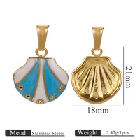 1 Piece 304 Stainless Steel Tortoise Shell Jewelry Accessories sku image 4