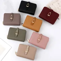 Women's Solid Color Pu Zipper Buckle main image 1