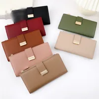 Women's Solid Color Pu Magnetic Buckle main image 1