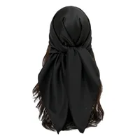 Women's Vacation Simple Style Solid Color Satin Solid Color Silk Scarf main image 5