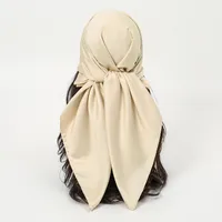Women's Vacation Simple Style Solid Color Satin Solid Color Silk Scarf sku image 4